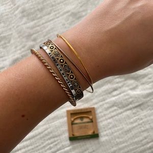 Gold and Silver MantraBand Bracelets NWT